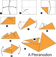 Çocuklar İçin  Origami Şablonu  