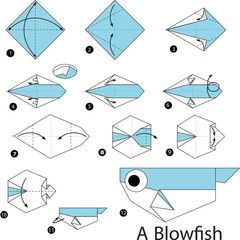 Çocuklar İçin  Origami Şablonu  