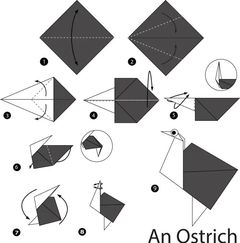 Çocuklar İçin  Origami Şablonu  