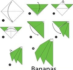 Çocuklar İçin  Origami Şablonu  