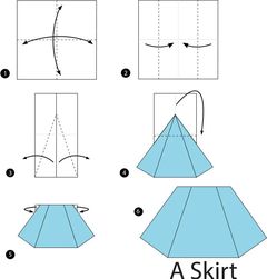 Çocuklar İçin  Origami Şablonu  