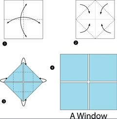 Çocuklar İçin  Origami Şablonu  