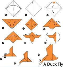 Çocuklar İçin  Origami Şablonu  