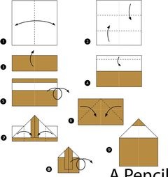 Çocuklar İçin  Origami Şablonu  