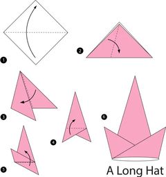 Çocuklar İçin  Origami Şablonu  