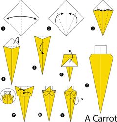 Çocuklar İçin  Origami Şablonu  