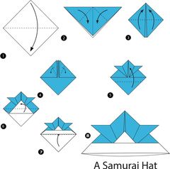 Çocuklar İçin  Origami Şablonu  