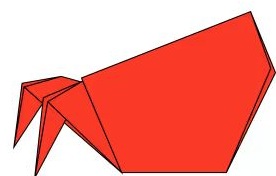 Çocuklar İçin  Origami Şablonu  