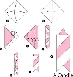 Çocuklar İçin  Origami Şablonu  