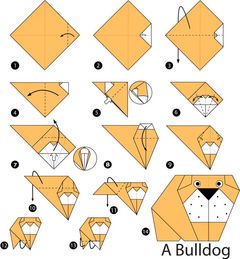 Çocuklar İçin  Origami Şablonu  