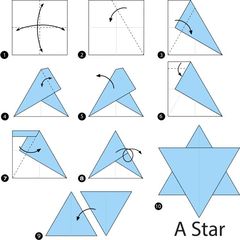 Çocuklar İçin  Origami Şablonu  