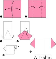 Çocuklar İçin  Origami Şablonu  