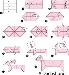 Çocuklar İçin  Origami Şablonu  