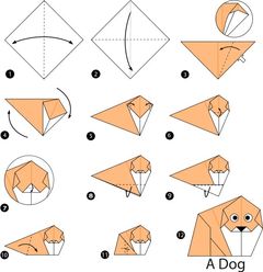 Çocuklar İçin  Origami Şablonu  