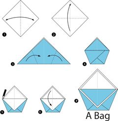 Çocuklar İçin  Origami Şablonu  