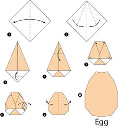 Çocuklar İçin  Origami Şablonu  