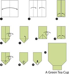 Çocuklar İçin  Origami Şablonu  