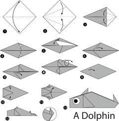 Çocuklar İçin  Origami Şablonu  