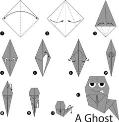 Çocuklar İçin  Origami Şablonu  