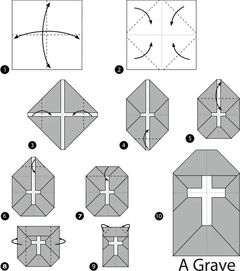 Çocuklar İçin  Origami Şablonu  