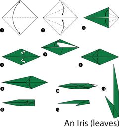 Çocuklar İçin  Origami Şablonu  