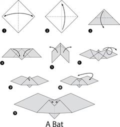 Çocuklar İçin  Origami Şablonu  
