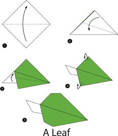Çocuklar İçin  Origami Şablonu  