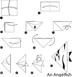 Çocuklar İçin  Origami Şablonu  