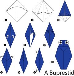 Çocuklar İçin  Origami Şablonu  