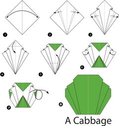 Çocuklar İçin  Origami Şablonu  