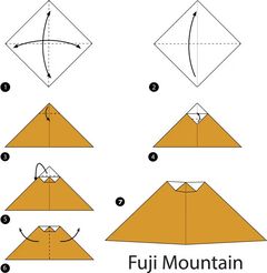 Çocuklar İçin  Origami Şablonu  