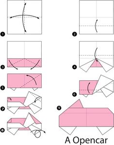 Çocuklar İçin  Origami Şablonu  