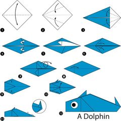 Çocuklar İçin  Origami Şablonu  