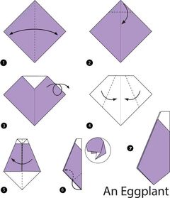 Çocuklar İçin  Origami Şablonu  
