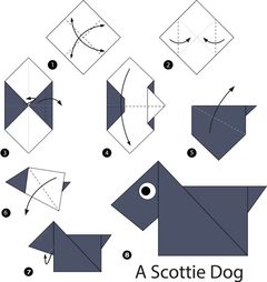 Çocuklar İçin  Origami Şablonu  