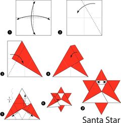 Çocuklar İçin  Origami Şablonu  