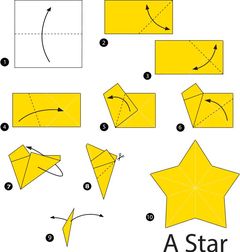 Çocuklar İçin  Origami Şablonu  