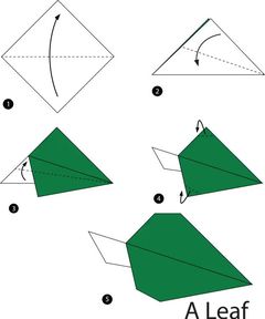 Çocuklar İçin  Origami Şablonu  