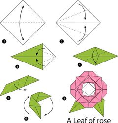 Çocuklar İçin  Origami Şablonu  