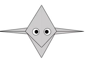 Çocuklar İçin  Origami Şablonu  