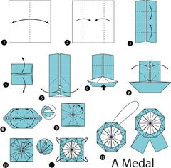 Çocuklar İçin  Origami Şablonu  