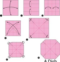 Çocuklar İçin  Origami Şablonu  