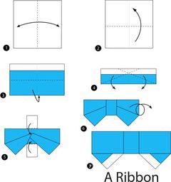 Çocuklar İçin  Origami Şablonu  