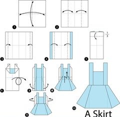 Çocuklar İçin  Origami Şablonu  