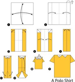 Çocuklar İçin  Origami Şablonu  