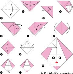 Çocuklar İçin  Origami Şablonu  
