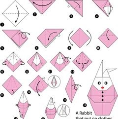 Çocuklar İçin  Origami Şablonu  
