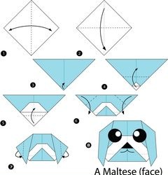Çocuklar İçin  Origami Şablonu  
