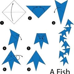 Çocuklar İçin  Origami Şablonu  