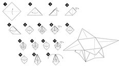 Çocuklar İçin  Origami Şablonu  
